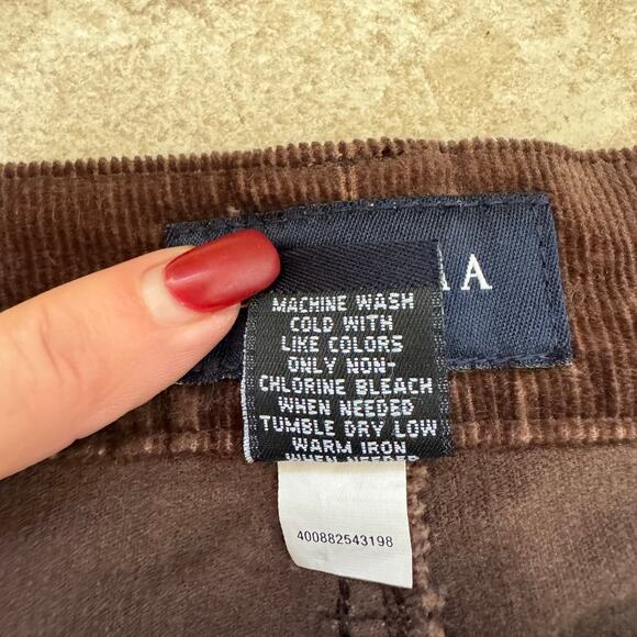 Sonoma Brown Corduroy Wide Leg Trouser Pants Women’s Size 6 - Picture 8 of 9